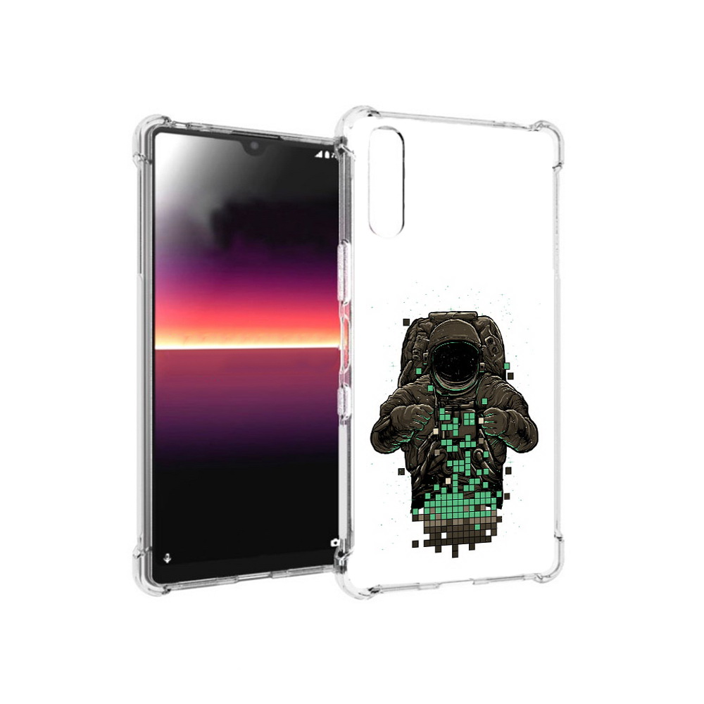 

Чехол MyPads Tocco для Sony Xperia L4 космонавт с пикселями (PT227010.235.394), Прозрачный, Tocco