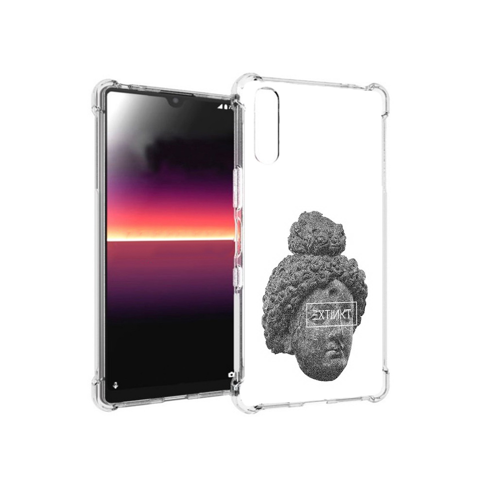 

Чехол MyPads Tocco для Sony Xperia L4 каменное лицо девушки (PT227010.235.383), Прозрачный, Tocco