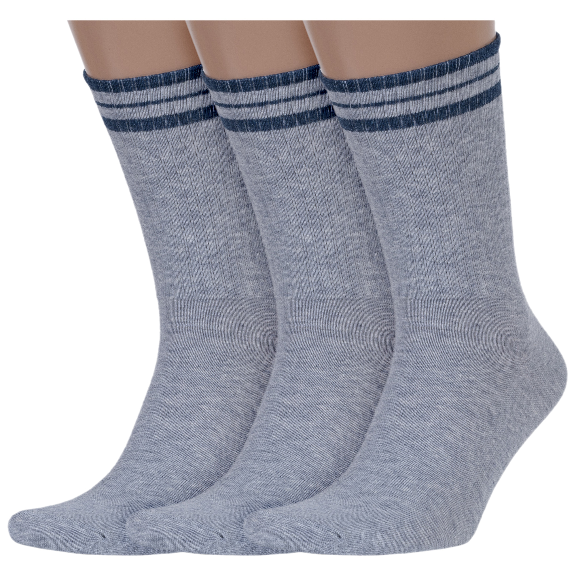 Комплект носков мужских Красная Ветка 3-С-1350 серых; синих 25