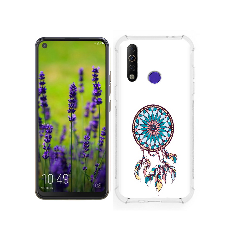 

Чехол MyPads Tocco для Tecno Camon 12 ловец снов синий, Tocco