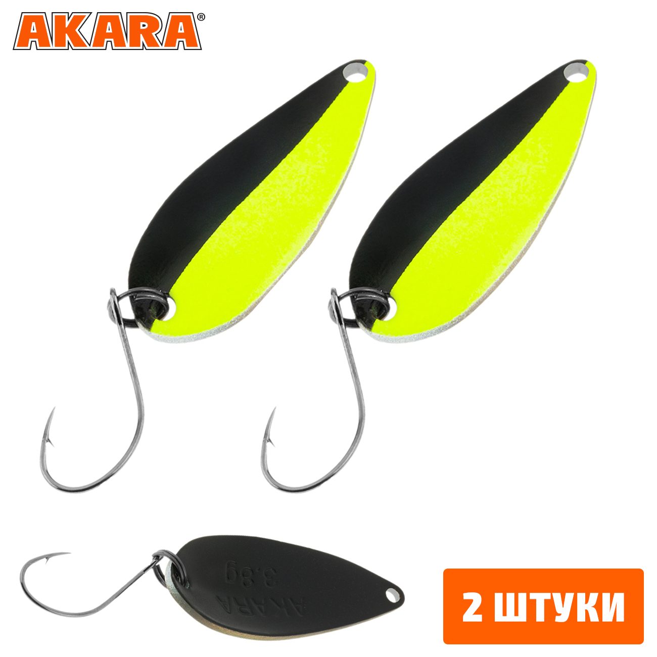 

Блесна колебалка Akara Trout Time Megami 3,8гр. 81 (2 Штуки), Megami 3,8