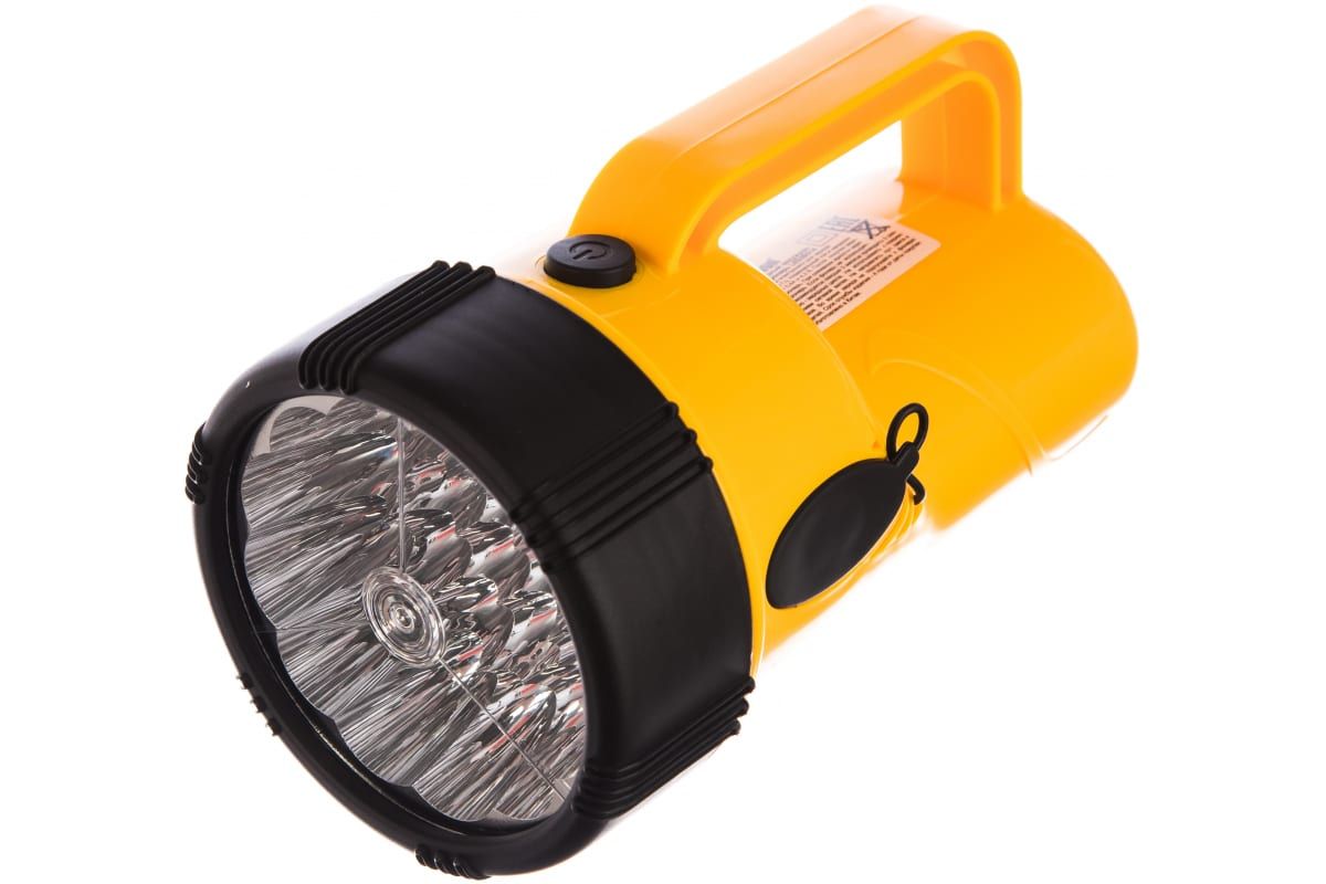 

Фонарь аккумулятоный 220в, желтый, 19 led, 4в 2,3ач, пластик, коробка led29314 camelion 10, Желтый;черный, 10471