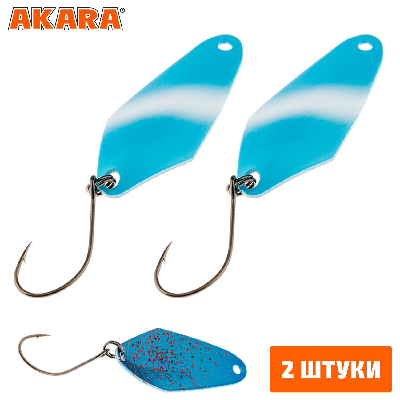 

Блесна колеблющаяся Akara Trout Time Tanto 2,8гр. 40 (2 Штуки), Tanto 2,8
