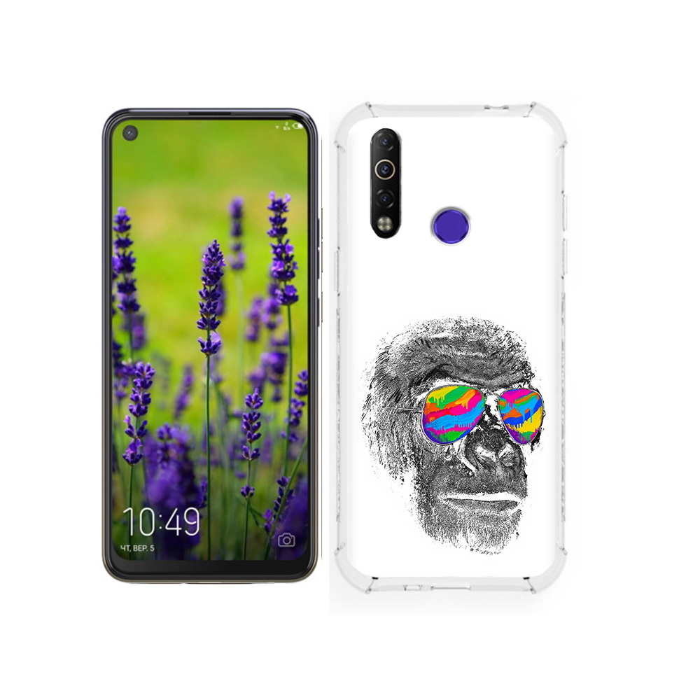

Чехол MyPads Tocco для Tecno Camon 12 крутая обезьяна в очках, Tocco