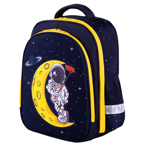 

Ранец BRAUBERG KIDS STANDARD, 2 отделения, "Spaceman", СВЕТЯЩИЙСЯ, 36х28х14 см, 271384, Синий