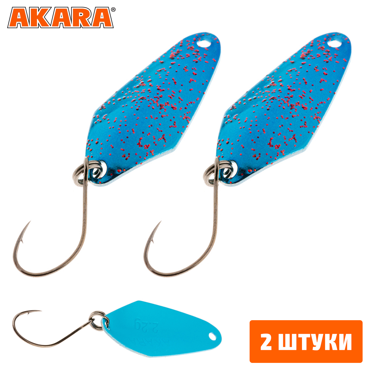 

Блесна колеблющаяся Akara Trout Time Tanto 2,2гр. 38 (2 Штуки), Tanto 2,2