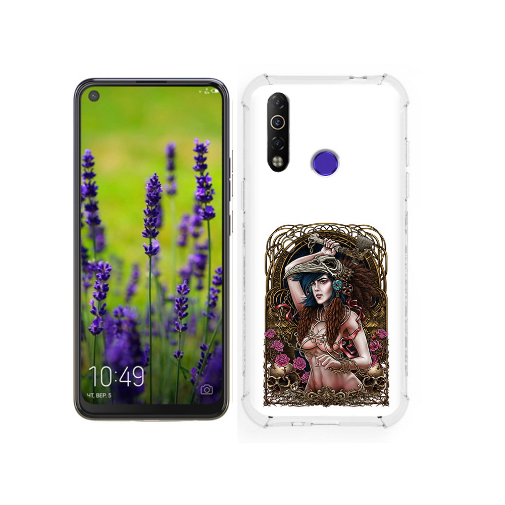 

Чехол MyPads Tocco для Tecno Camon 12 красивая девушка рисунок, Tocco