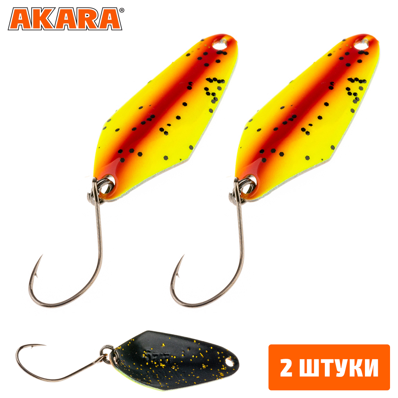 

Блесна колеблющаяся Akara Trout Time Tanto 2,2гр. 33 (2 Штуки), Tanto 2,2