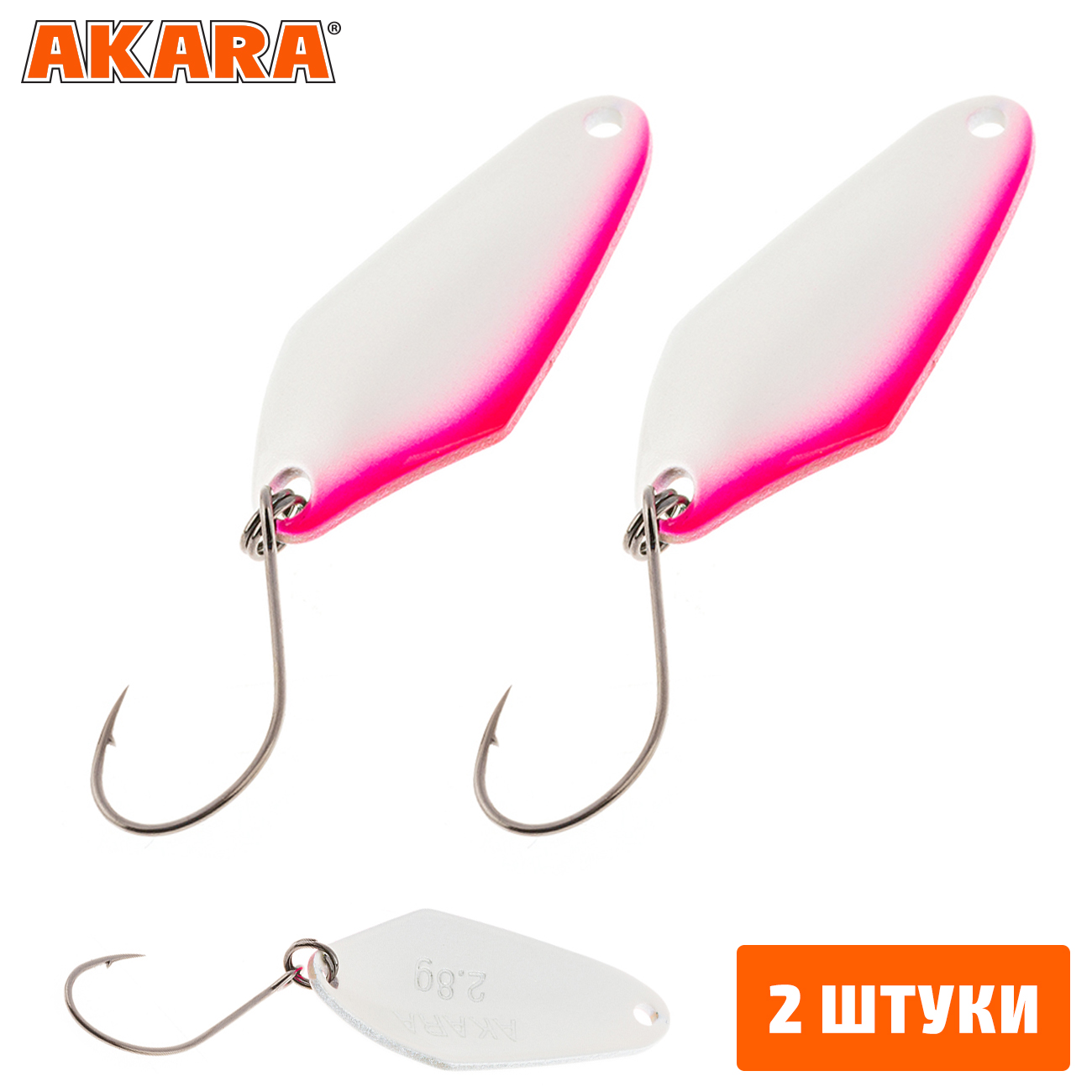 

Блесна колеблющаяся Akara Trout Time Tanto 2,2гр. 19 (2 Штуки), Tanto 2,2