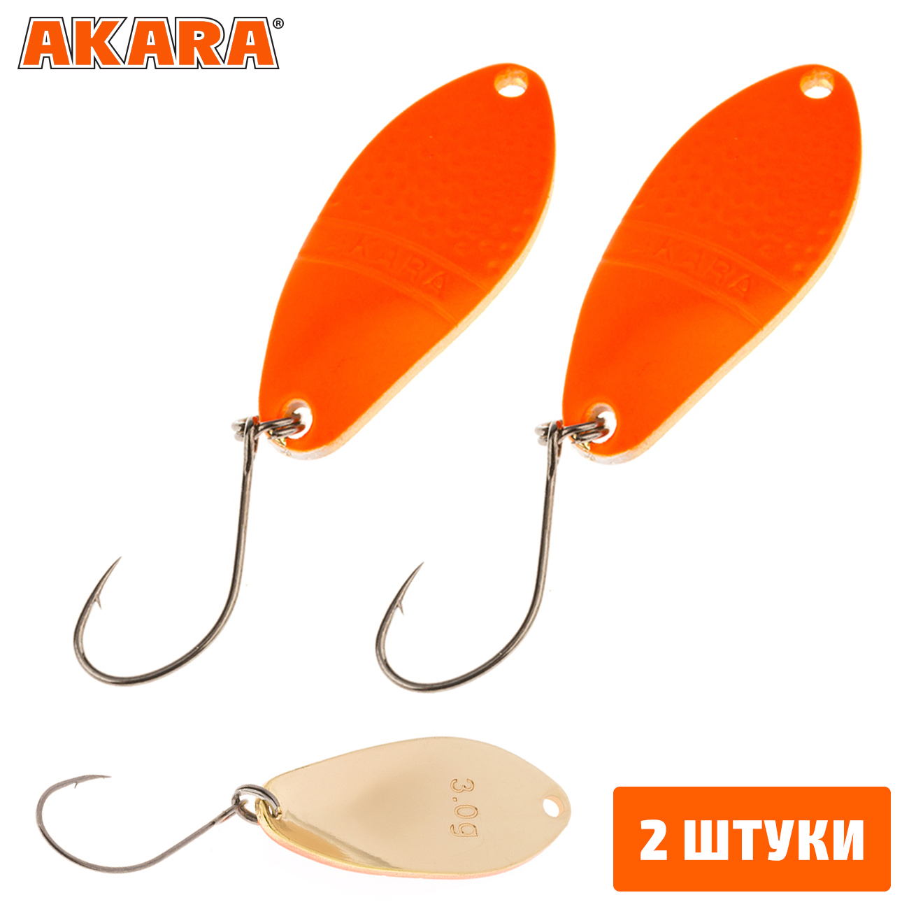 

Блесна колеблющаяся Akara Trout Time Namida 3,5гр. 30 (2 Штуки), Namida 3,5