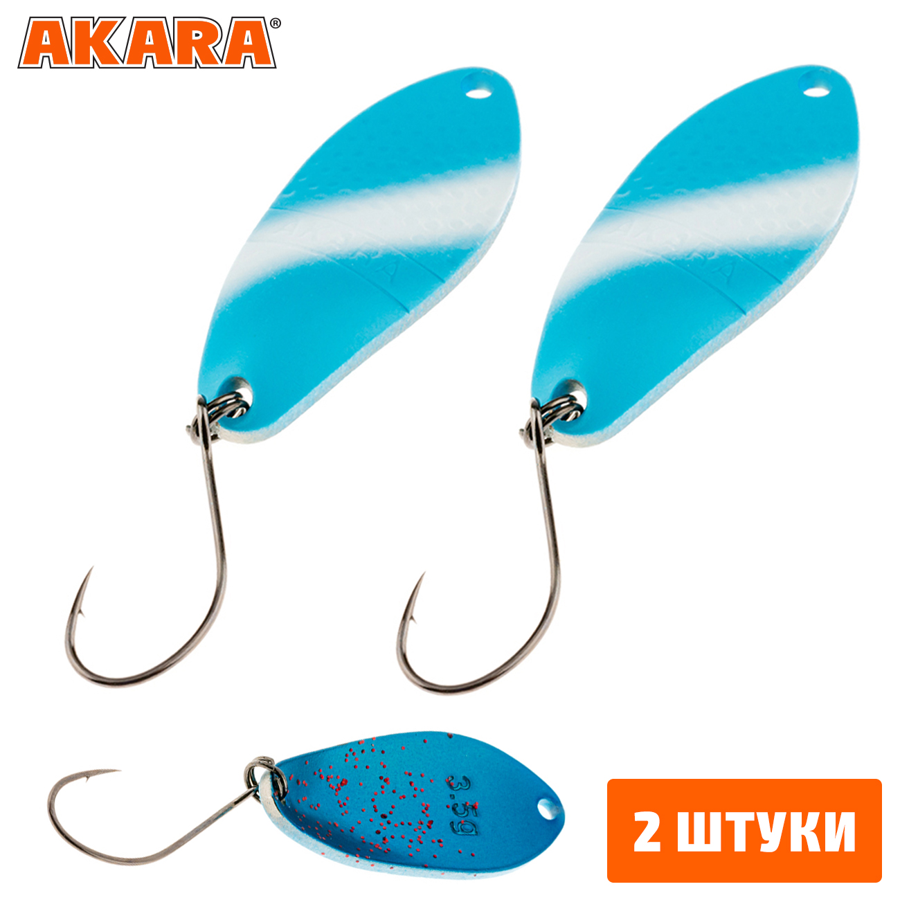 

Блесна колеблющаяся Akara Trout Time Namida 3гр. 40 (2 Штуки), Namida 3