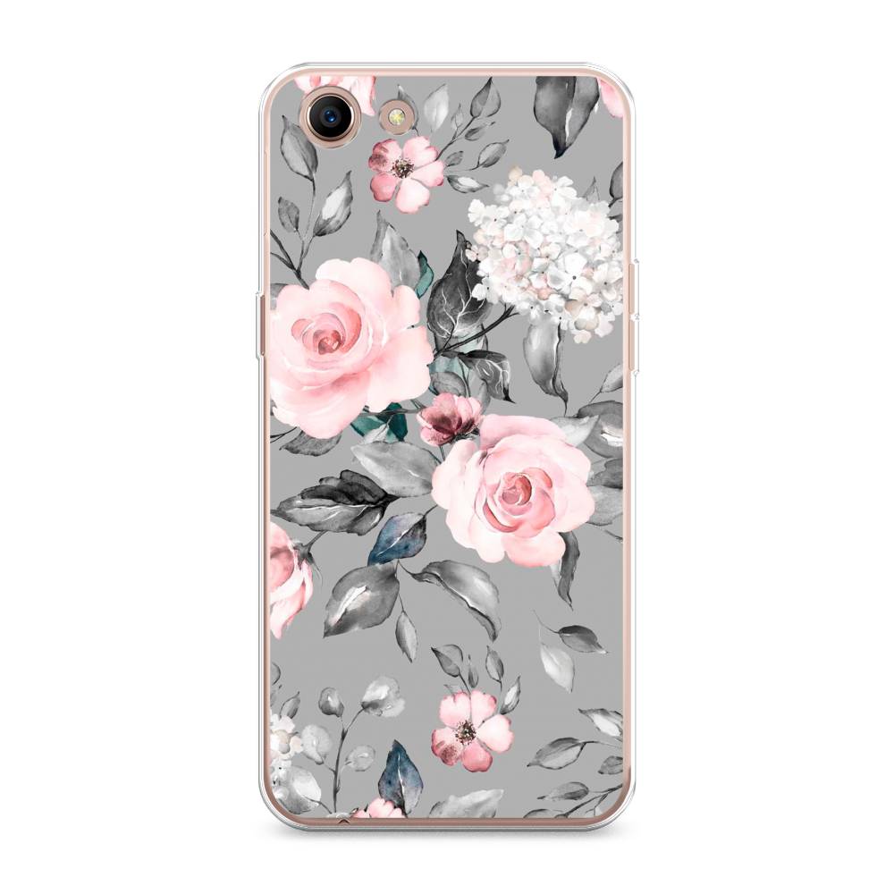 

Чехол Awog "Розы на сером" для Oppo A83, 250150-8