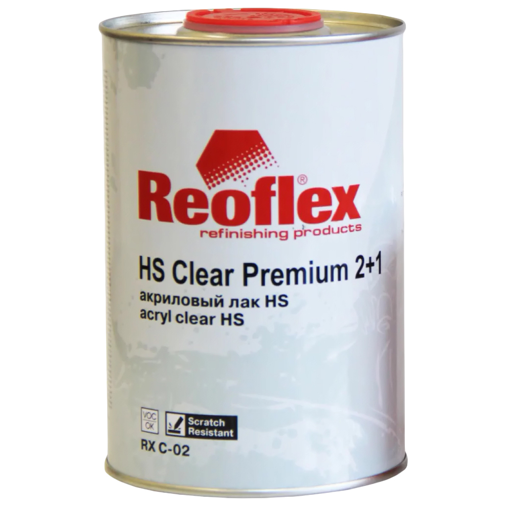 Лак Reoflex Premium Акриловый Hs 2+1 1 Л (Без Отвердителя, Нужен Отвердитель190584t) Reof