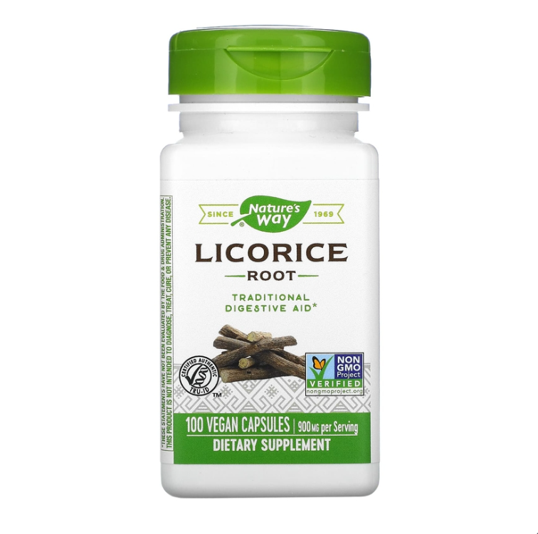 Licorice Root 100 vcaps, Licorice Root Natures Way капсулы 100 шт.  - купить