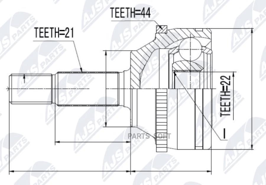 

Nty Шрус Наружный Renault Megane I 1.4,1.6,1.8,1.9D,1.9Dt,1.9Dti,1.9Dci,1.9Td 96-02 Nty Np