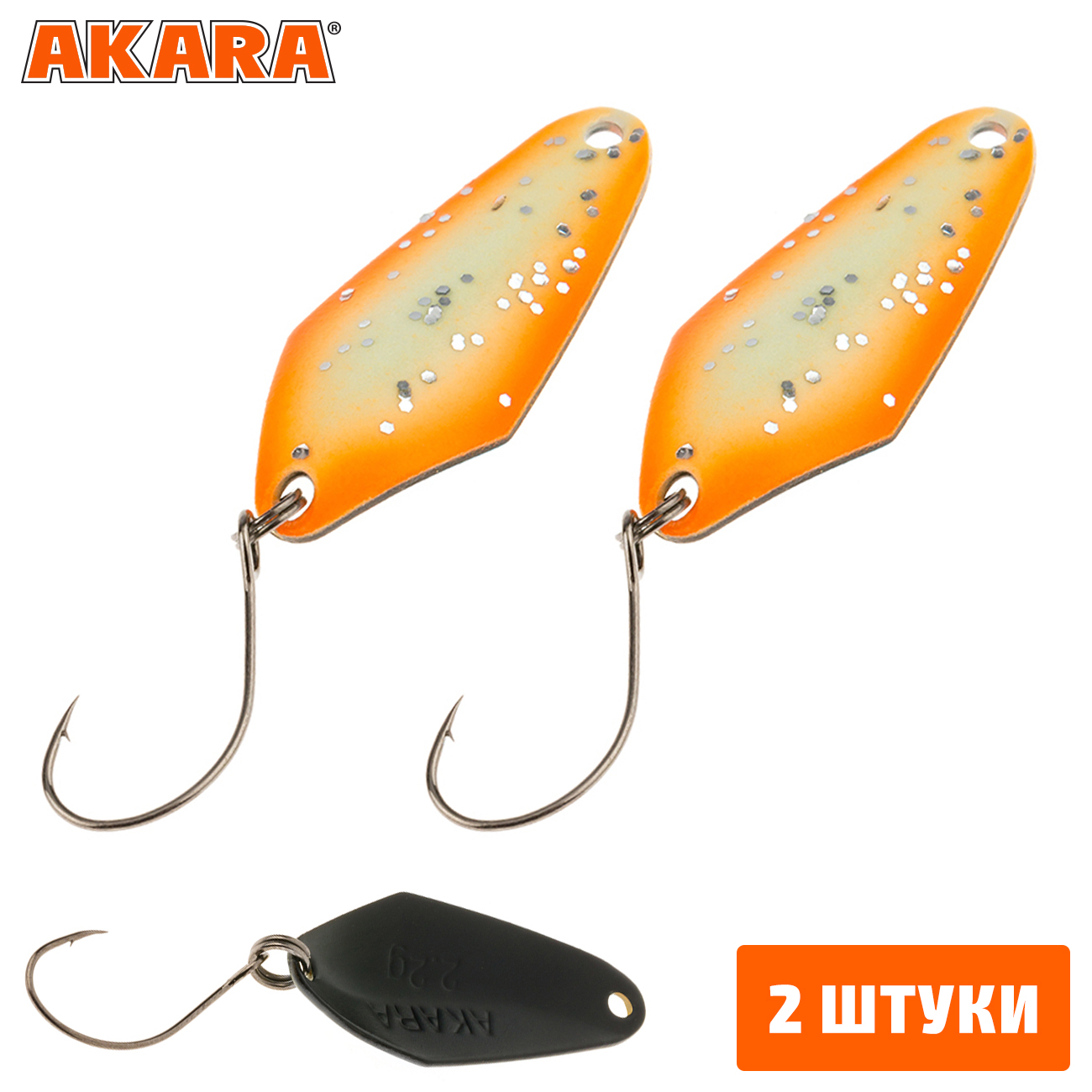 

Блесна колеблющаяся Akara Trout Time Tanto 2,2гр. 51 (2 Штуки), Tanto 2,2