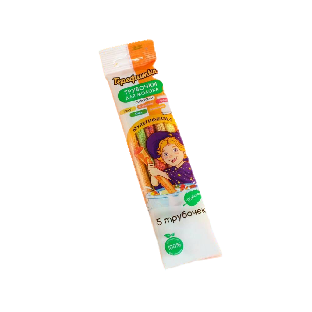 

Трубочка для молока Мультифимка со вкусом Дыни,арбуза,карамели,киви,апельсина , 30 г
