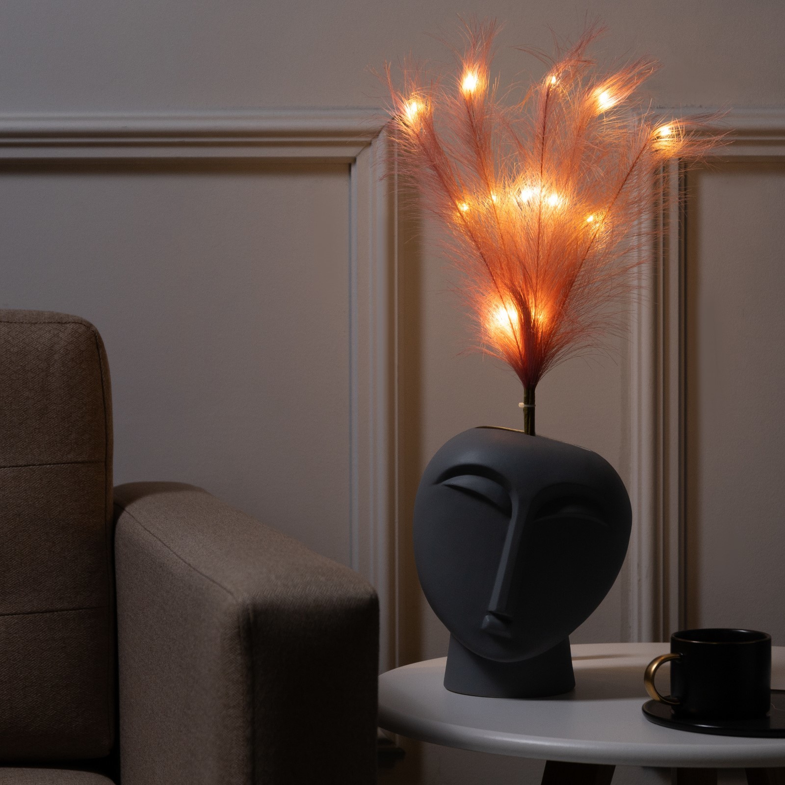 

Ветка светодиодная Luazon Lighting пыльная роза, 56 см