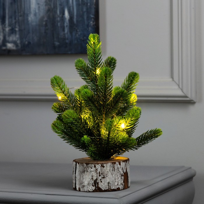 

Фигура светодиодная Хвоя Luazon Lighting 28x20x20 см, 10 LED, свечение тёплое белое