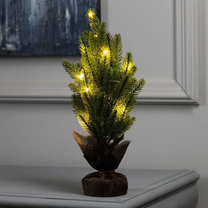 

Фигура светодиодная Сосна Luazon Lighting 32x15x15 см, 10 LED, свечение тёплое белое
