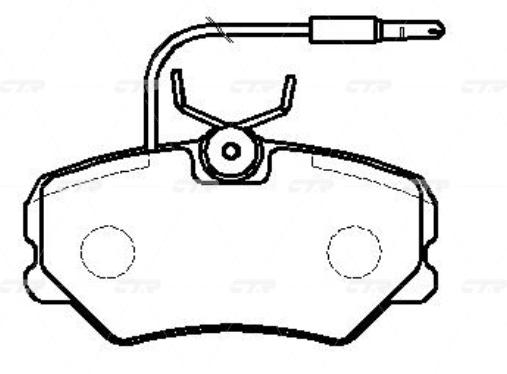 

Колодки дисковые передние Peugeot 405 1.4-1.9D 87-95 Ctr gk0859