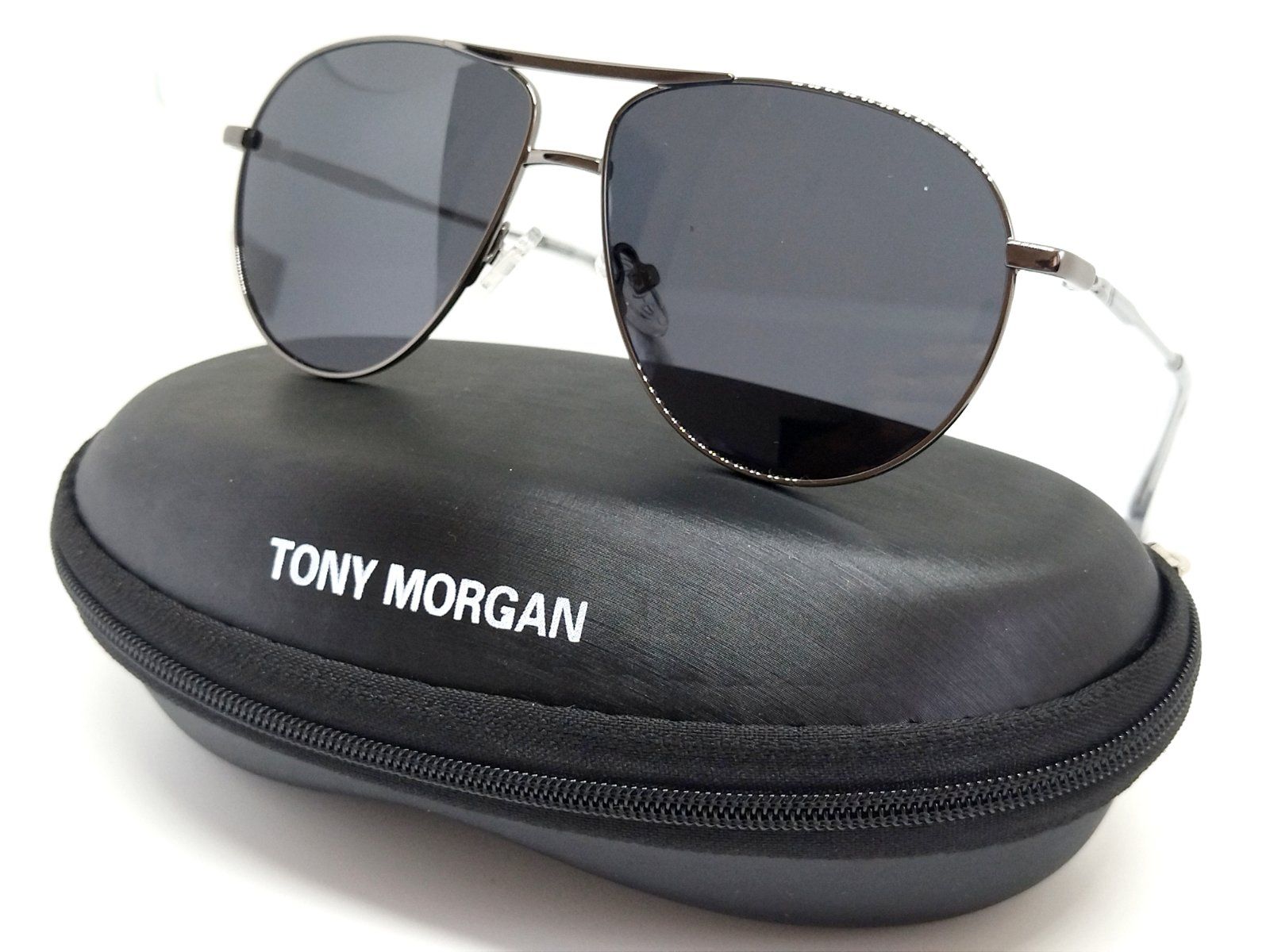 Солнцезащитные очки унисекс Tony Morgan 9740 серебристые