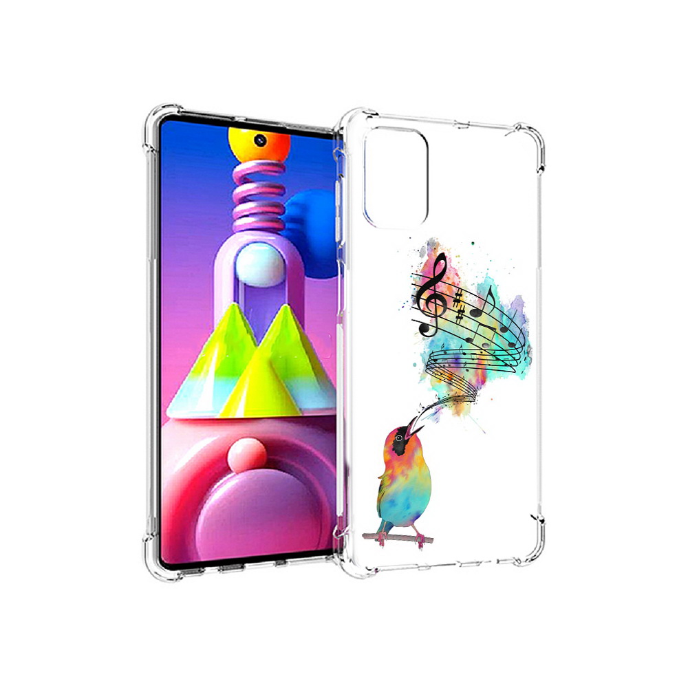 

Чехол MyPads Tocco для Samsung Galaxy M51 певчая птичка (PT156838.490.536), Прозрачный, Tocco