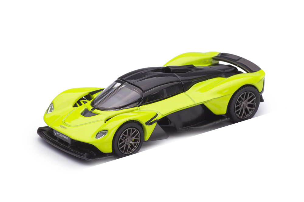 Модель коллекционная POSTERCARS Aston martin valkyrie желтый