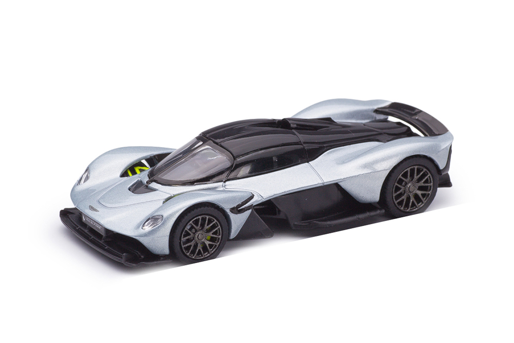 Модель коллекционная POSTERCARS Aston martin valkyrie серебристый