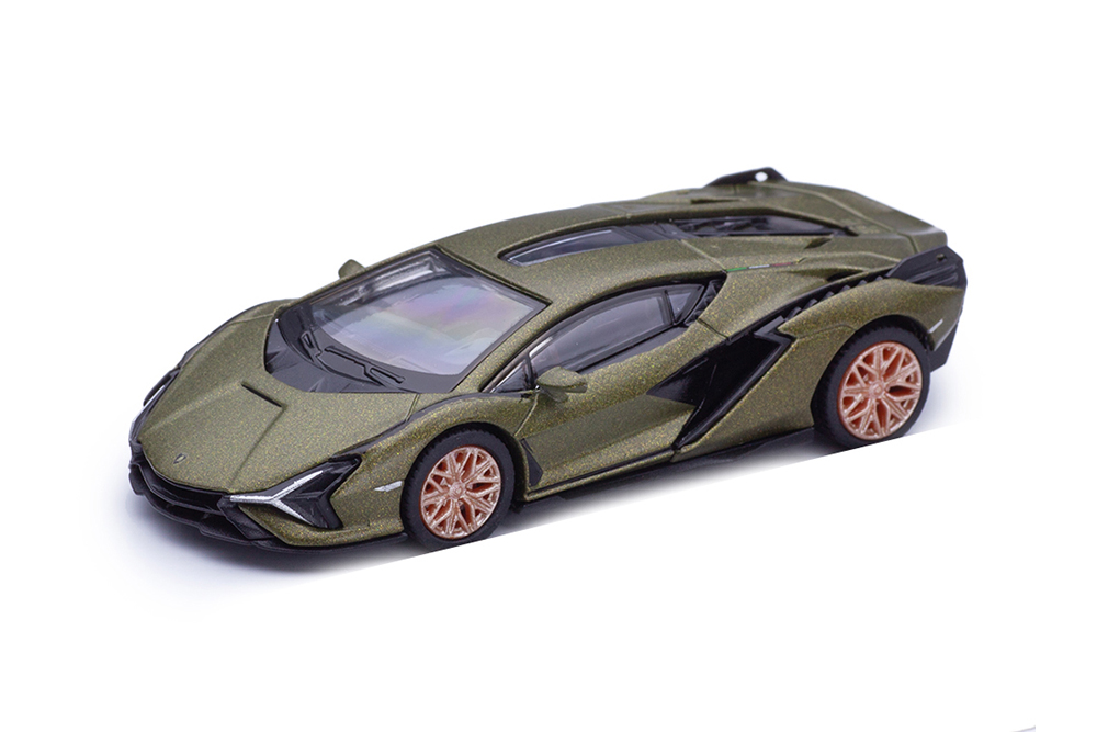 Модель коллекционная POSTERCARS Lamborghini sian fkp 37 оливковый