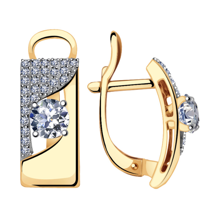 

Серьги из белого золота Александра кл2465а-62, swarovski, кл2465а-62