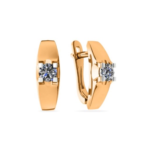 

Серьги из красного золота Санис 01-216745 Серьги, фианит, 01-216745 Серьги