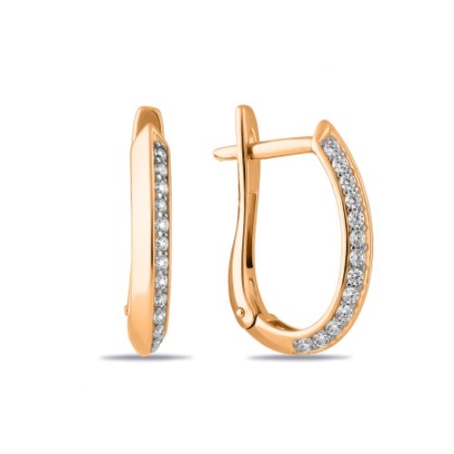 

Серьги из красного золота Санис 01-215670 Серьги, фианит, 01-215670 Серьги