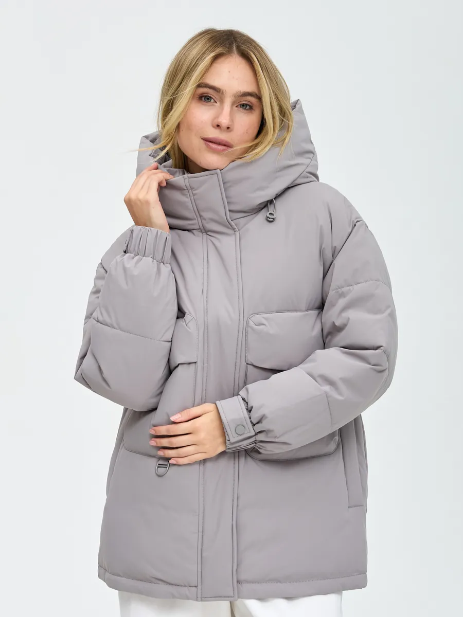 

Куртка женская LAWINTER 84149 серая 40 RU, Серый, 84149