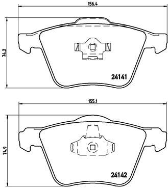 

Комплект тормозных колодок Brembo P86018