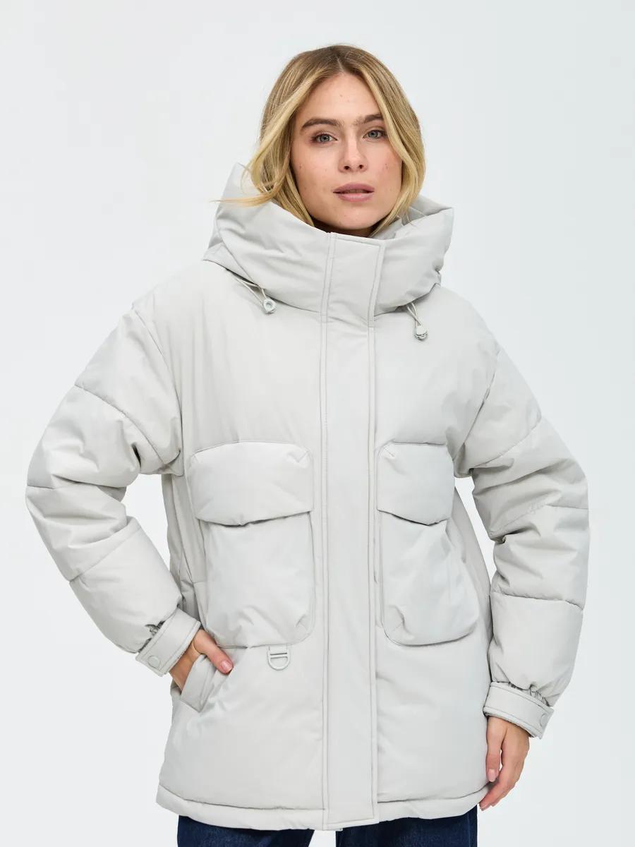 

Куртка женская LAWINTER 84149 серая 40 RU, Серый, 84149