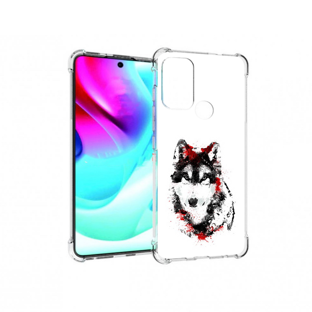 

Чехол MyPads Tocco для Motorola Moto G60S кровавый волк (PT227079.361.416), Прозрачный, Tocco