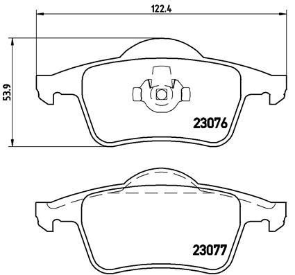 

Комплект тормозных колодок Brembo P86014