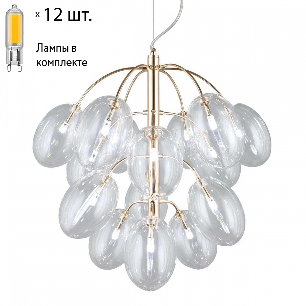 

Люстра подвесная с лампочками Omnilux OML-85703-15+Lamps