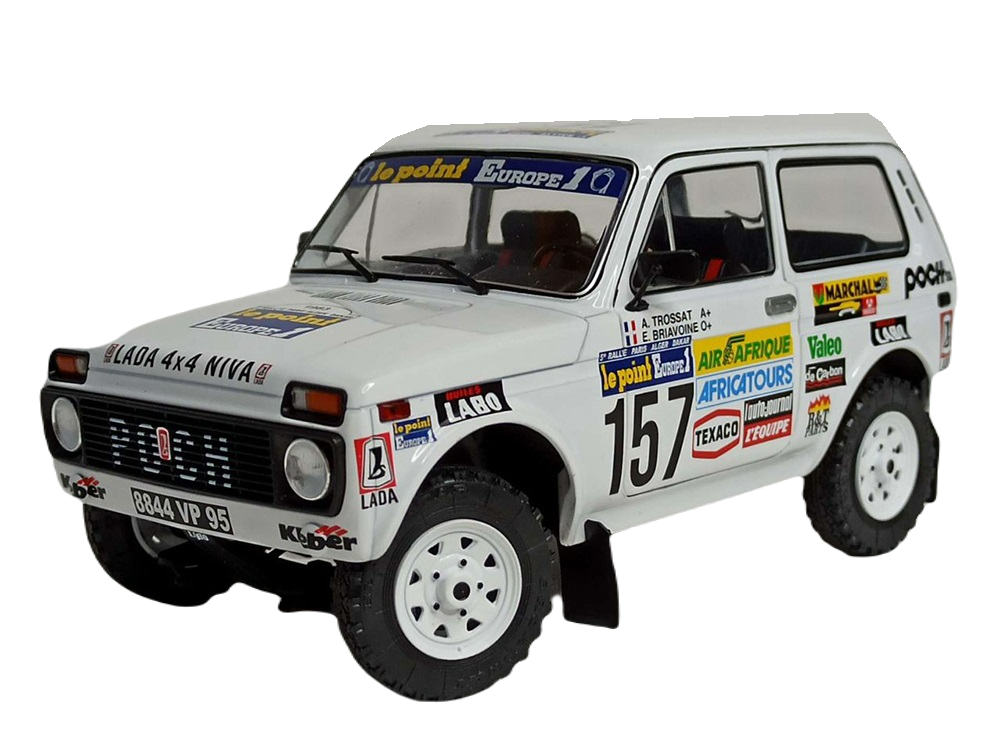 

Модель коллекционная SOLIDO Lada niva paris-dakar 1983 нива 1:18, Белый