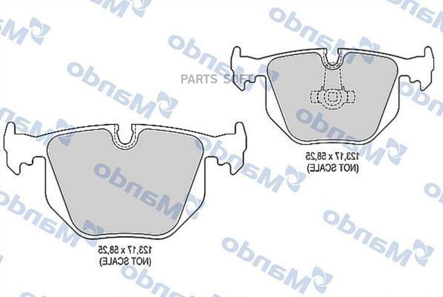 

Колодки Тормозные Mando MBF015407