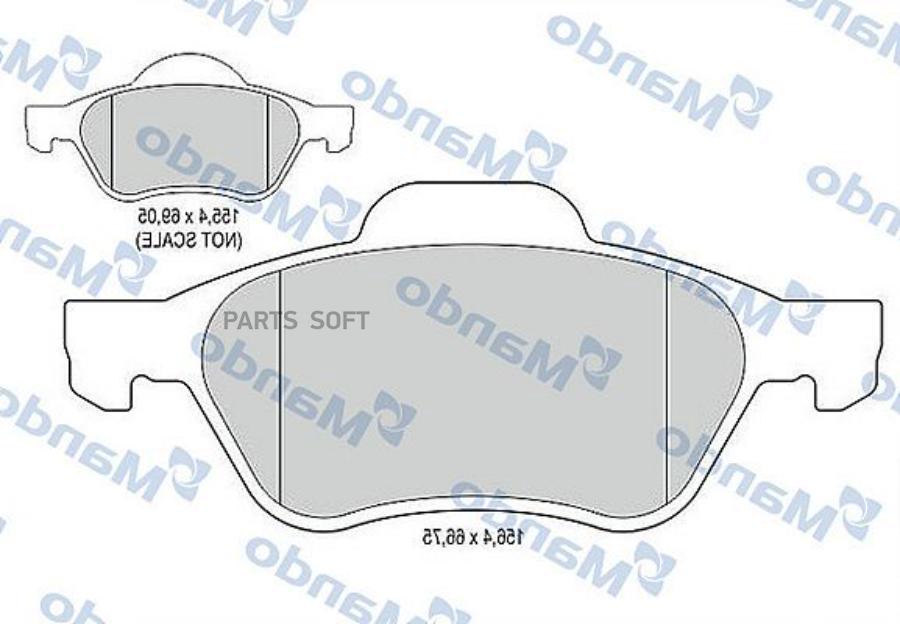 

Колодки Тормозные Mando Mbf015242