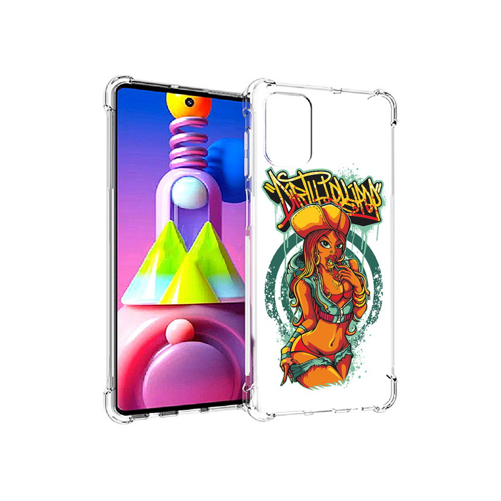 Чехол MyPads Tocco для Samsung Galaxy M51 нарисованная девушка комикс (PT156838.490.500)