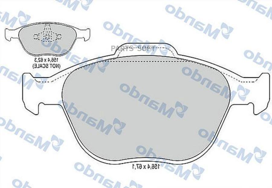 

Тормозные Колодки Mando Mbf015182