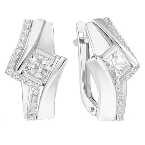 

Серьги из красного золота Александра кл3504а-62, swarovski, кл3504а-62