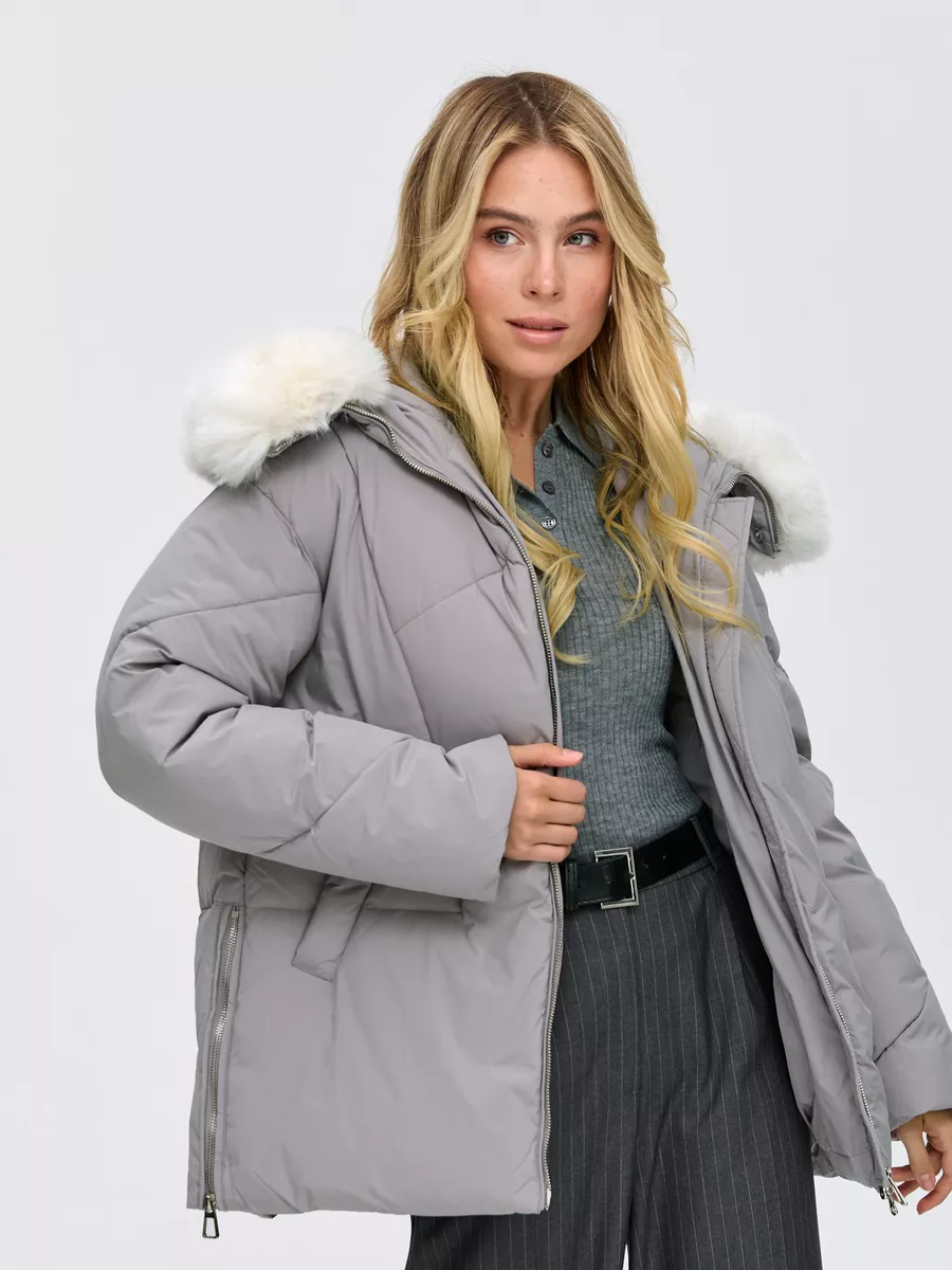 

Куртка женская LAWINTER 8448 серая 50 RU, Серый, 8448