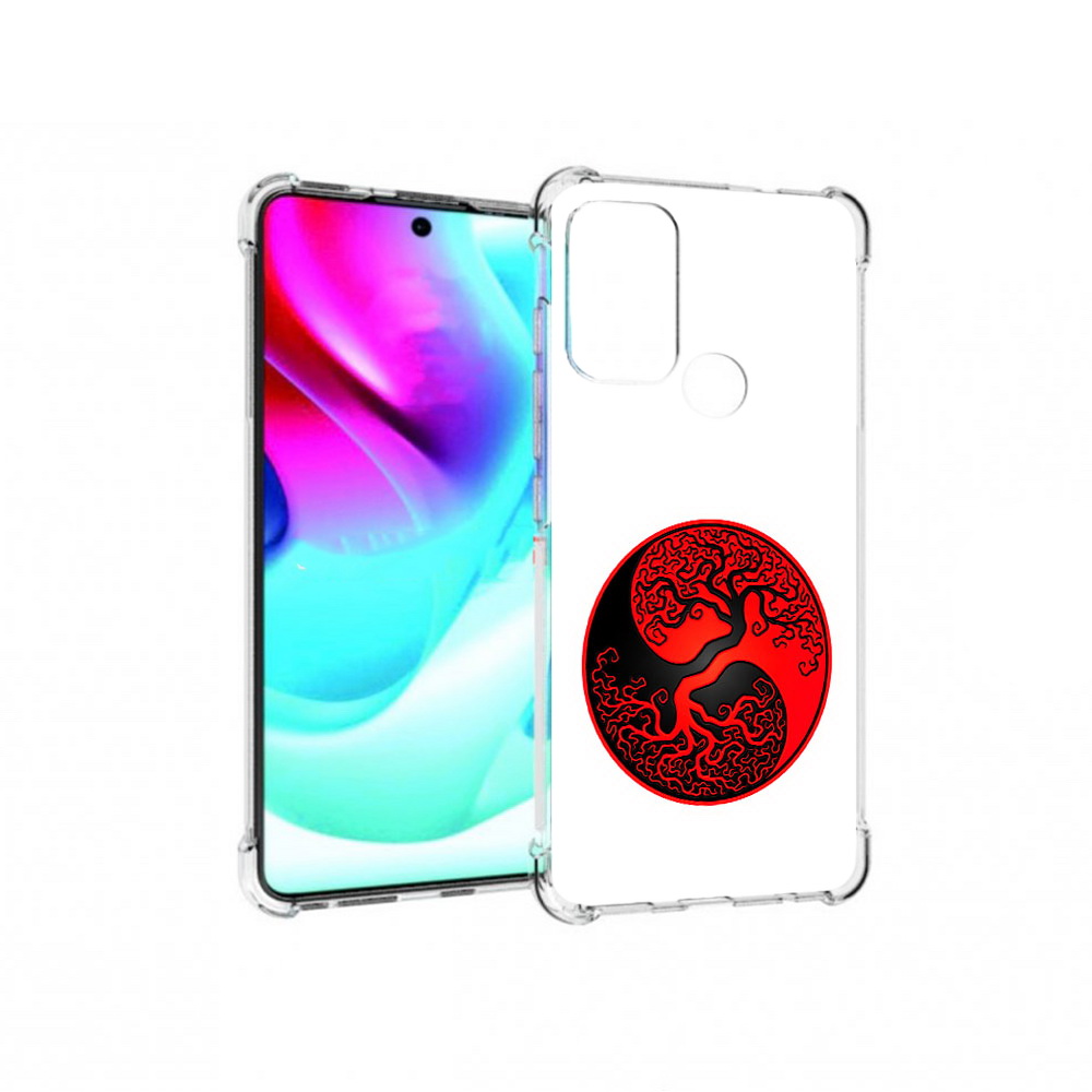 

Чехол MyPads Tocco для Motorola Moto G60S инь янь дерево (PT227079.361.379), Прозрачный, Tocco