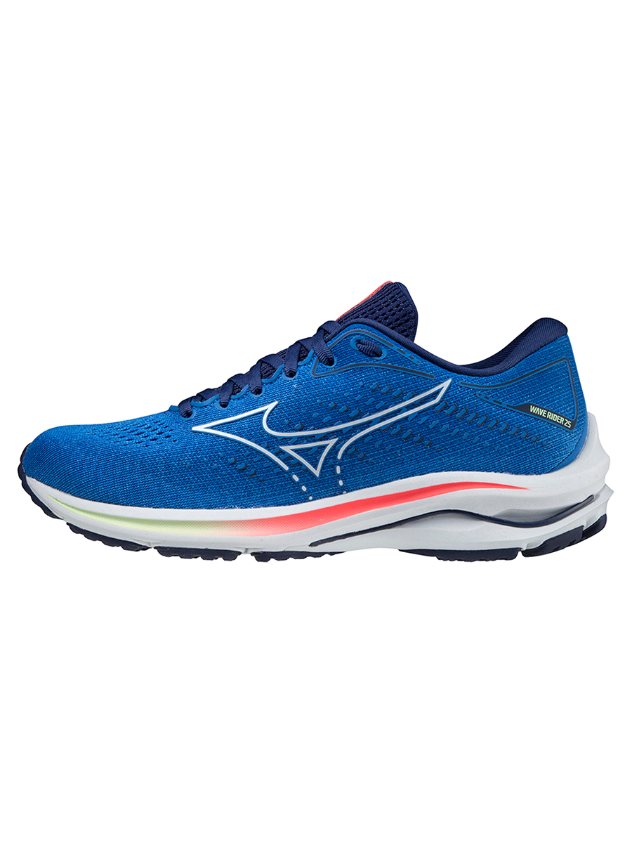 фото Кроссовки женские mizuno wave rider 25 (w) синие 4 uk