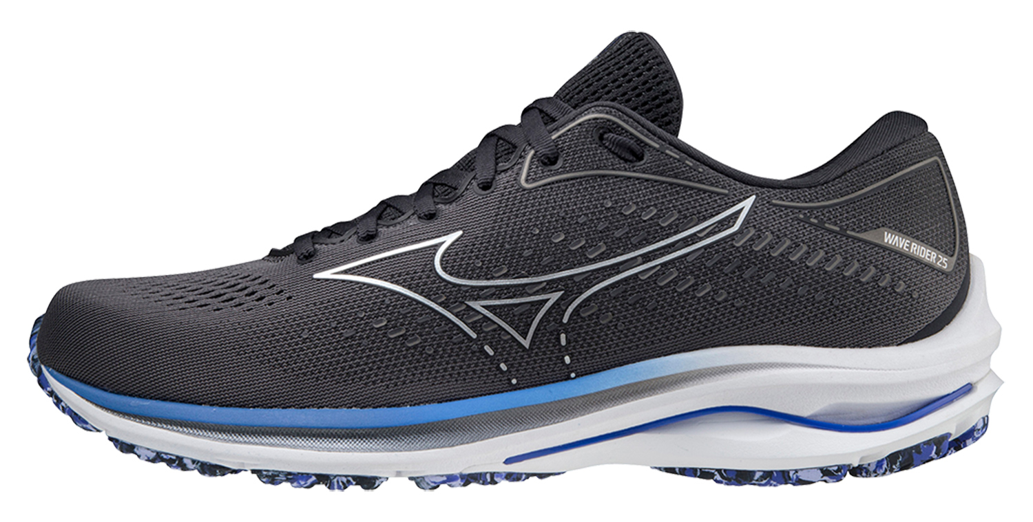 фото Кроссовки мужские mizuno wave rider 25 серые 9.5 uk