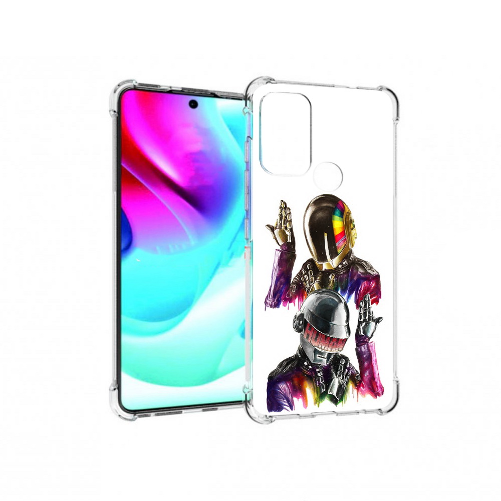 

Чехол MyPads Tocco для Motorola Moto G60S диско космонавты (PT227079.361.329), Прозрачный, Tocco